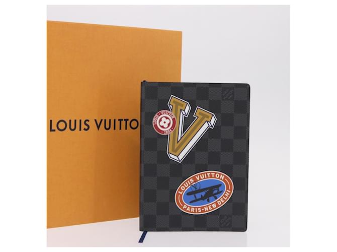 LOUIS VUITTON Damier Graphite Kai Eclamance Note GI0248 LV Auth 190684M Damier ebene - vista 16
