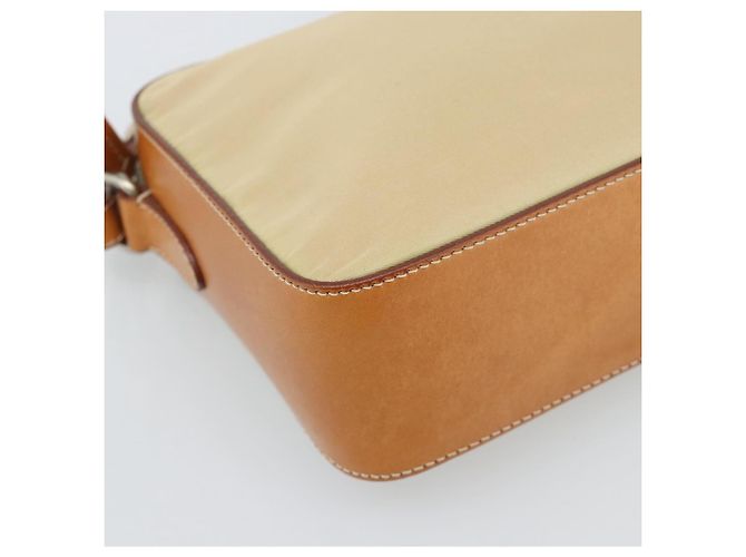 Borsa a Spalla PRADA Nylon Beige Argento Auth 192786 - vista 11