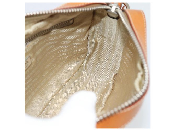 Borsa a Spalla PRADA Nylon Beige Argento Auth 192786 - vista 19