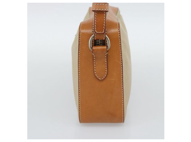 Borsa a Spalla PRADA Nylon Beige Argento Auth 192786 - vista 5