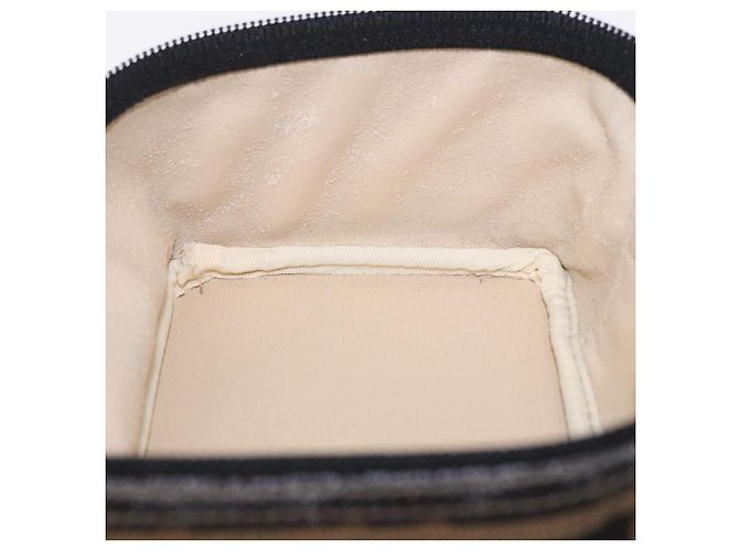 FENDI Zucca Canvas Neceser de Maquillaje Marrón Tono Dorado Auth 192727 Castaño - vista 18