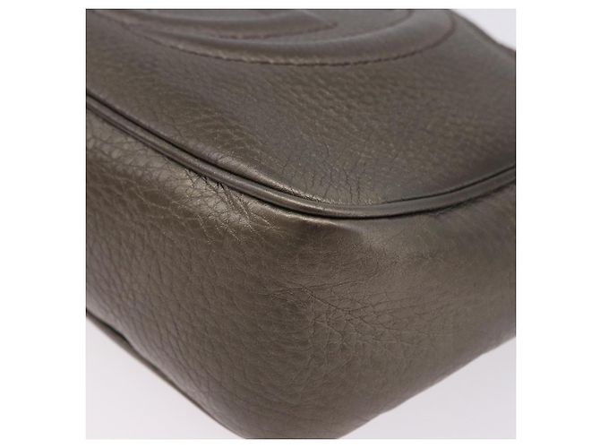 Borsa a Spalla GUCCI in Pelle Champagne Gold 308364 Auth ka5269 D'oro - vista 11