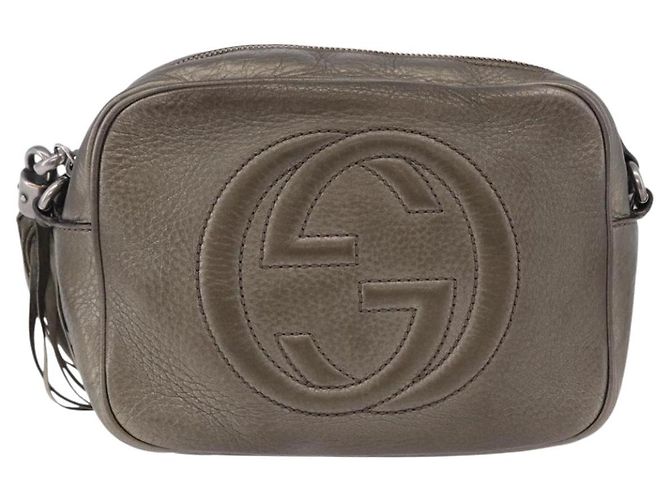 Borsa a Spalla GUCCI in Pelle Champagne Gold 308364 Auth ka5269 D'oro - vista 2