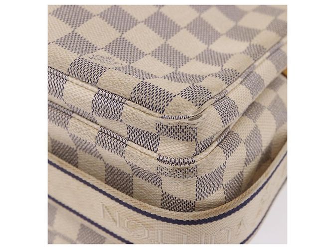 LOUIS VUITTON Borsa a tracolla Damier Azur Naviglio N51189 LV Auth 192113 - vista 13