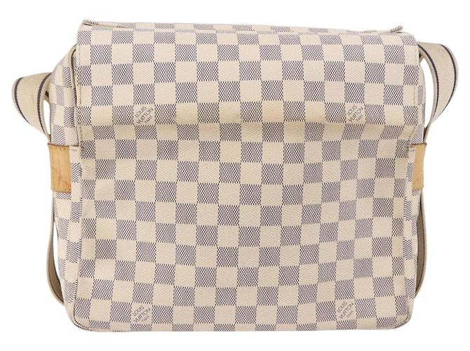 LOUIS VUITTON Borsa a tracolla Damier Azur Naviglio N51189 LV Auth 192113 - vista 2