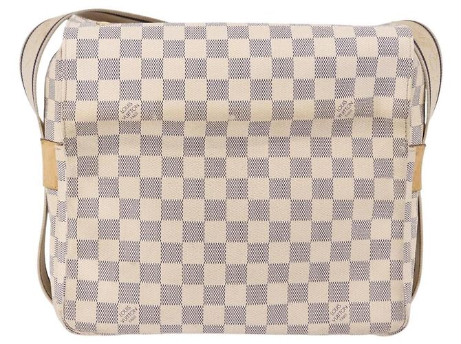 LOUIS VUITTON Borsa a tracolla Damier Azur Naviglio N51189 LV Auth 192113 - vista 4