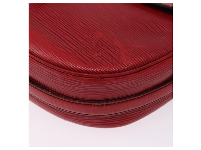 LOUIS VUITTON Epi Jeune Fille MM Borsa a Spalla Rossa M52157 LV Auth 192062 Rosso - vista 11