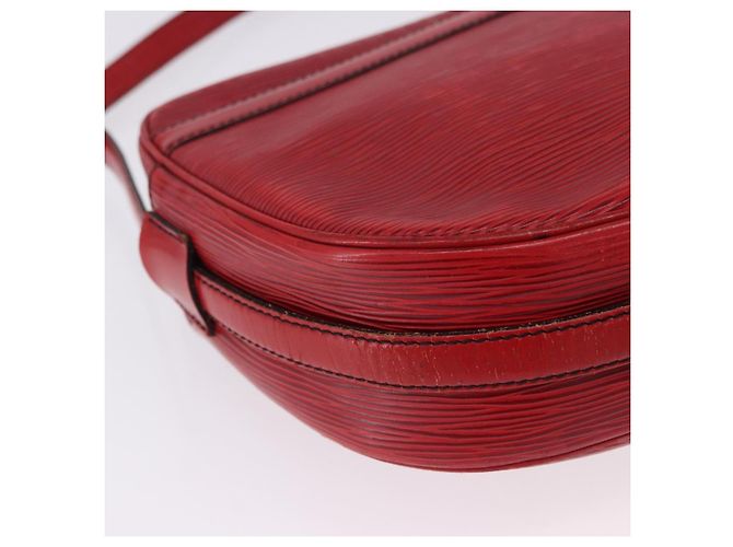 LOUIS VUITTON Epi Jeune Fille MM Borsa a Spalla Rossa M52157 LV Auth 192062 Rosso - vista 12