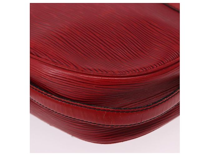 LOUIS VUITTON Epi Jeune Fille MM Borsa a Spalla Rossa M52157 LV Auth 192062 Rosso - vista 13