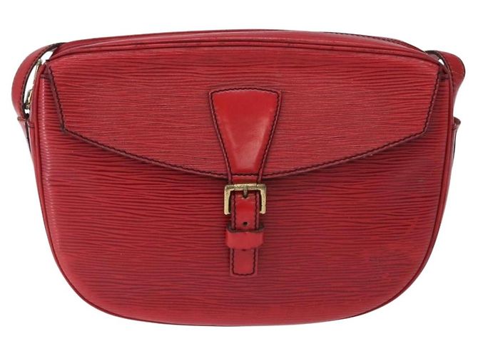 LOUIS VUITTON Epi Jeune Fille MM Borsa a Spalla Rossa M52157 LV Auth 192062 Rosso - vista 2