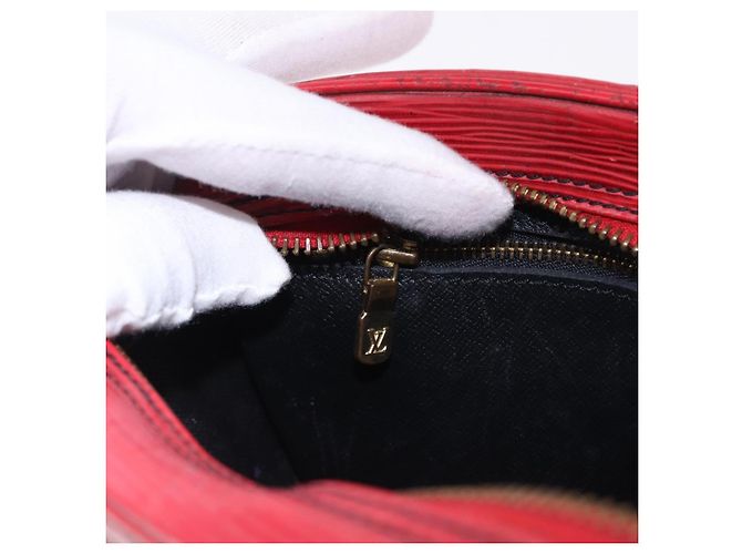 LOUIS VUITTON Epi Jeune Fille MM Borsa a Spalla Rossa M52157 LV Auth 192062 Rosso - vista 20