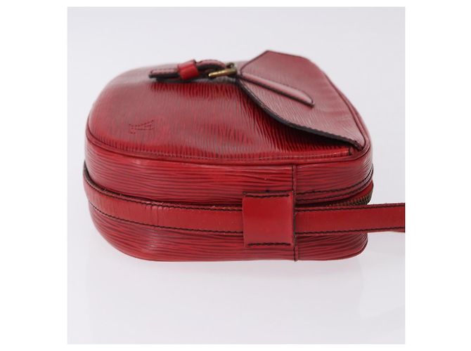 LOUIS VUITTON Epi Jeune Fille MM Borsa a Spalla Rossa M52157 LV Auth 192062 Rosso - vista 4