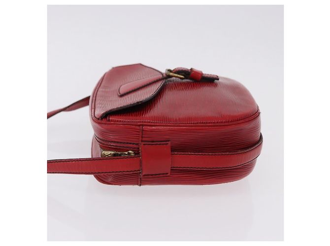 LOUIS VUITTON Epi Jeune Fille MM Borsa a Spalla Rossa M52157 LV Auth 192062 Rosso - vista 5
