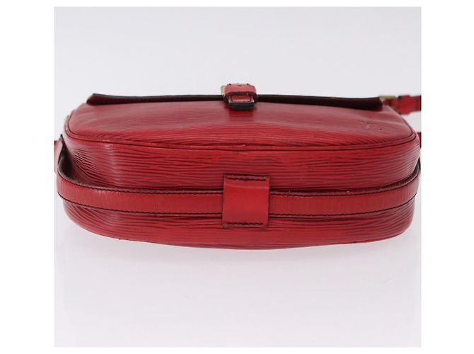 LOUIS VUITTON Epi Jeune Fille MM Borsa a Spalla Rossa M52157 LV Auth 192062 Rosso - vista 9