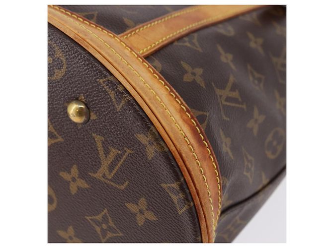 LOUIS VUITTON Borsa a Spalla Monogram Bucket GM M42236 LV Auth bs36218 Monogramma - vista 12