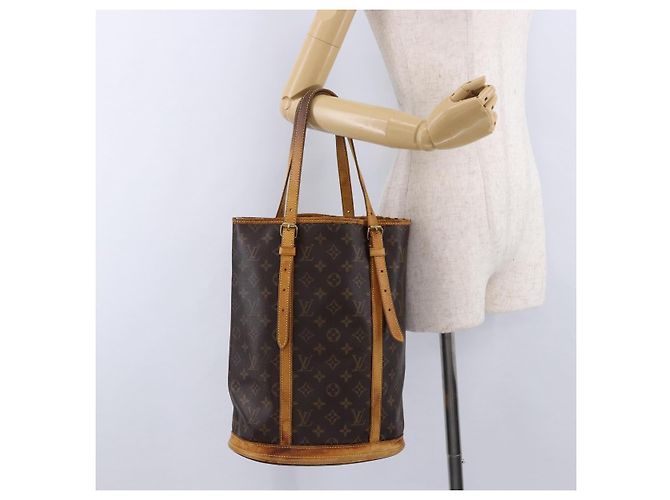 LOUIS VUITTON Borsa a Spalla Monogram Bucket GM M42236 LV Auth bs36218 Monogramma - vista 25