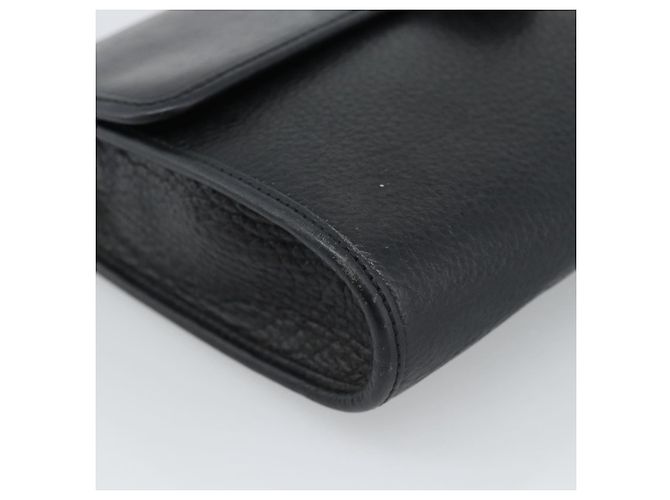 Borsa a tracolla Christian Dior in pelle nera e oro Auth ar14060 Nero D'oro - vista 11