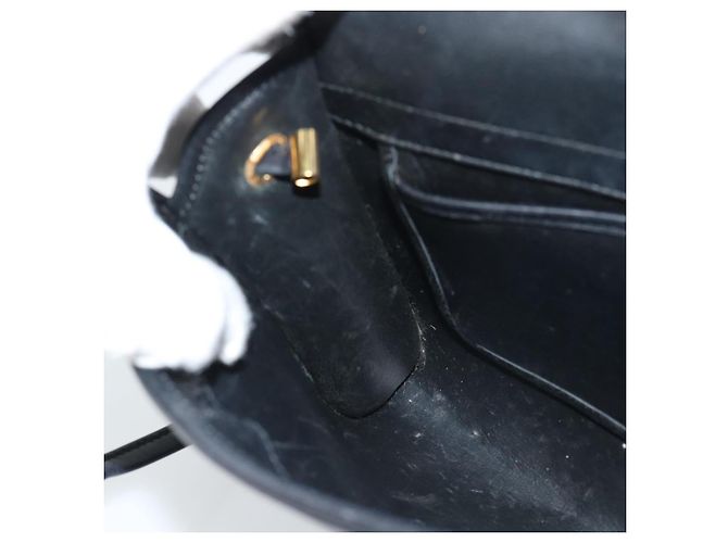 Borsa a tracolla Christian Dior in pelle nera e oro Auth ar14060 Nero D'oro - vista 18