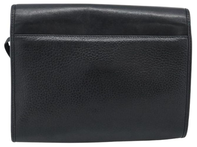 Borsa a tracolla Christian Dior in pelle nera e oro Auth ar14060 Nero D'oro - vista 3