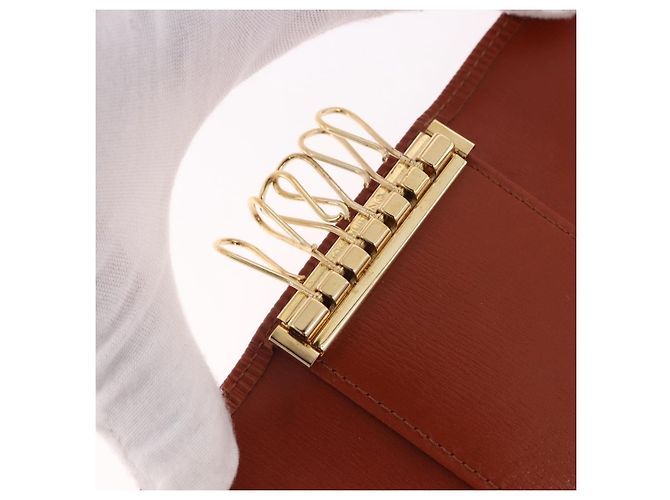 LOUIS VUITTON Epi Multicles 6 Key Case Marrón M63813 LV Auth 186605A Castaño - vista 15