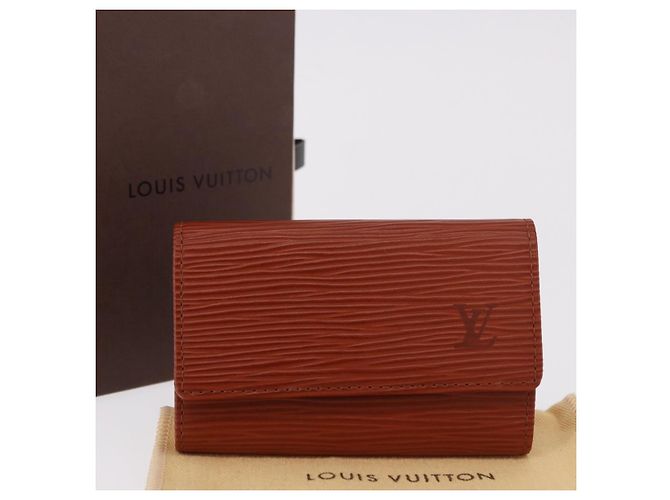 LOUIS VUITTON Epi Multicles 6 Key Case Marrón M63813 LV Auth 186605A Castaño - vista 19