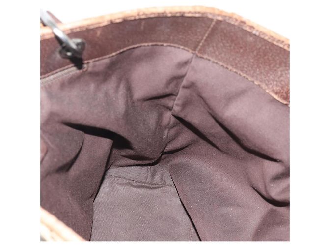Borsa Tote GUCCI GG Canvas Beige Argento 120836 Auth 192823 - vista 16
