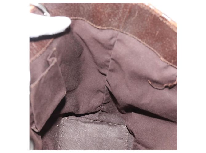 Borsa Tote GUCCI GG Canvas Beige Argento 120836 Auth 192823 - vista 17
