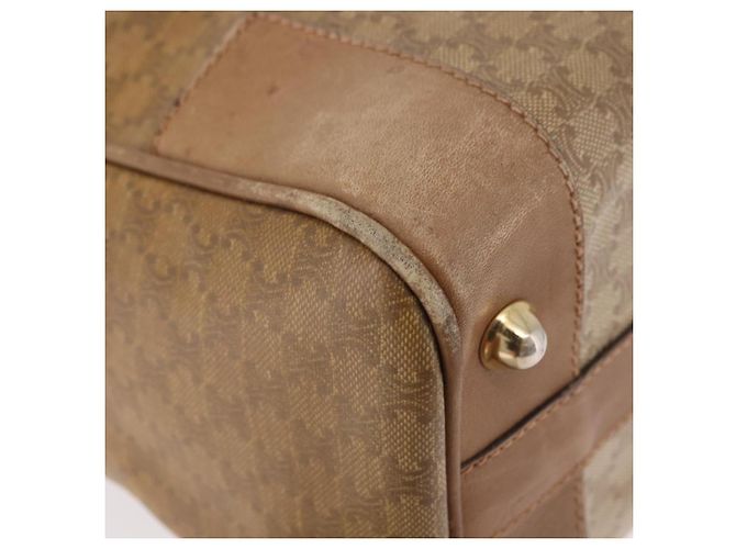 Céline Borsa CELINE Macadam Canvas PVC Beige Oro Autentica gh2177 D'oro - vista 10