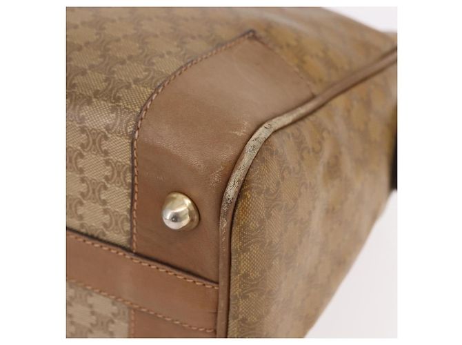Céline Borsa CELINE Macadam Canvas PVC Beige Oro Autentica gh2177 D'oro - vista 11