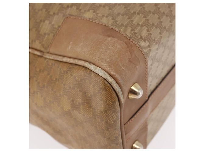 Céline Borsa CELINE Macadam Canvas PVC Beige Oro Autentica gh2177 D'oro - vista 12