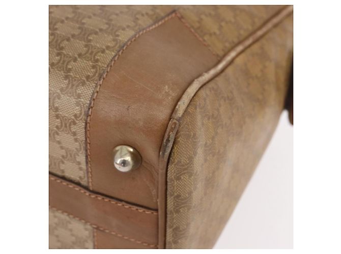 Céline Borsa CELINE Macadam Canvas PVC Beige Oro Autentica gh2177 D'oro - vista 13