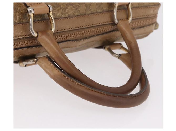 Céline Borsa CELINE Macadam Canvas PVC Beige Oro Autentica gh2177 D'oro - vista 7