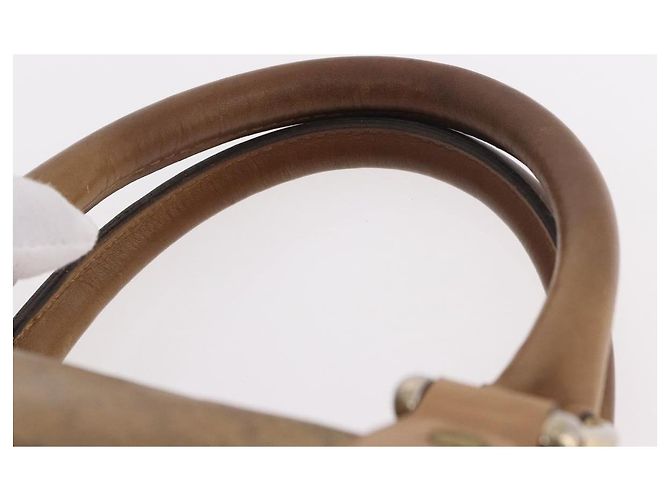 Céline Borsa CELINE Macadam Canvas PVC Beige Oro Autentica gh2177 D'oro - vista 8
