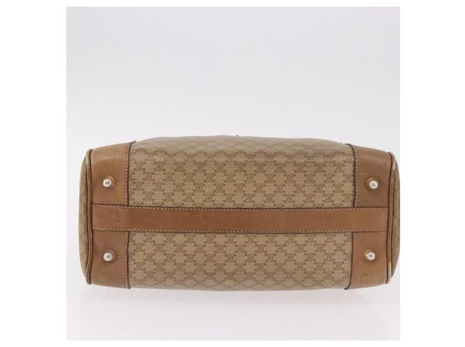 Céline Borsa CELINE Macadam Canvas PVC Beige Oro Autentica gh2177 D'oro - vista 9