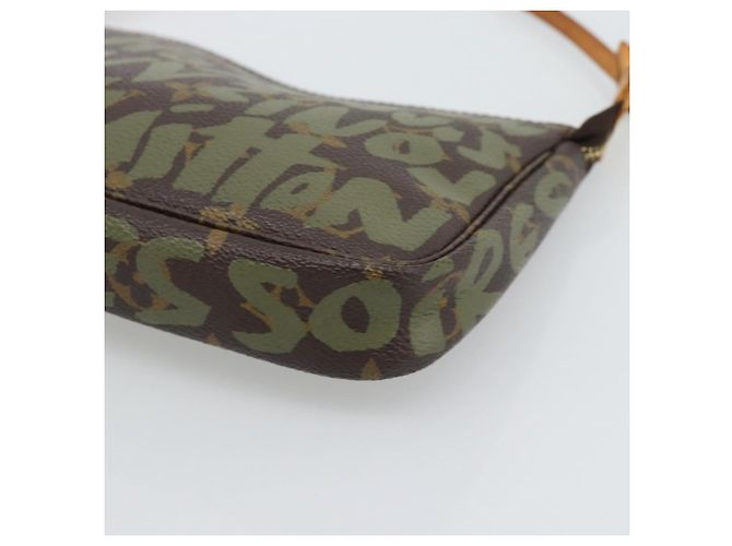 LOUIS VUITTON Monogram Graffiti Pochette Accessoires Khaki M92191 Auth bs36205A Monogramm - Ansicht 10