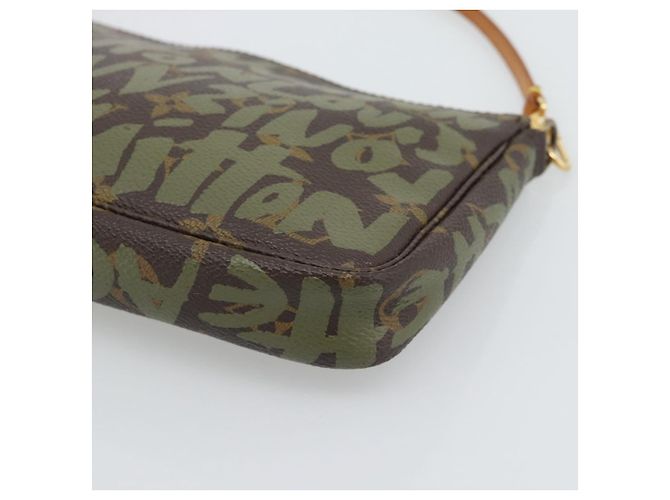 LOUIS VUITTON Monogram Graffiti Pochette Accessoires Khaki M92191 Auth bs36205A Monogramm - Ansicht 12