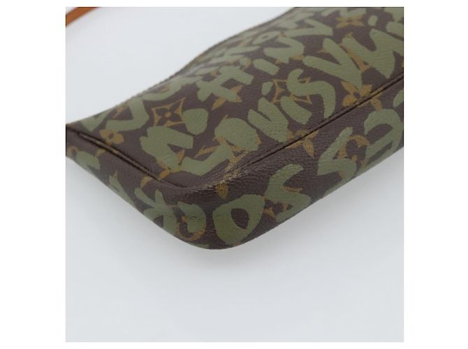 LOUIS VUITTON Monogram Graffiti Pochette Accessoires Khaki M92191 Auth bs36205A Monogramm - Ansicht 13
