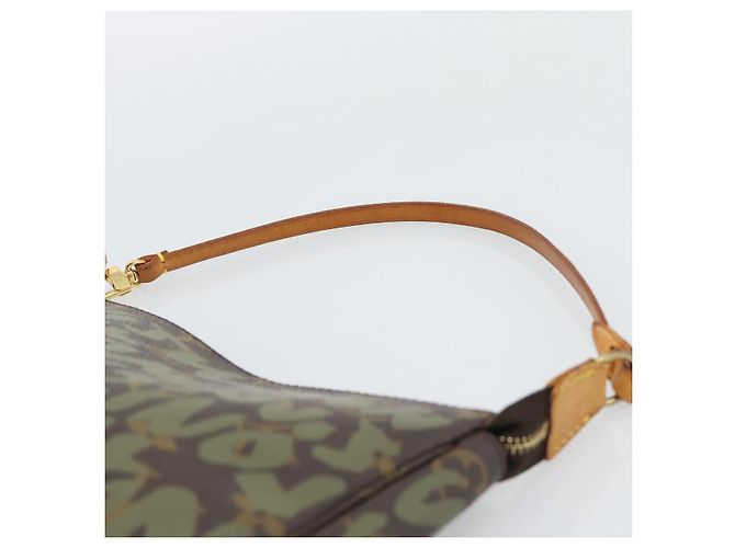 LOUIS VUITTON Monogram Graffiti Pochette Accessoires Khaki M92191 Auth bs36205A Monogramm - Ansicht 8