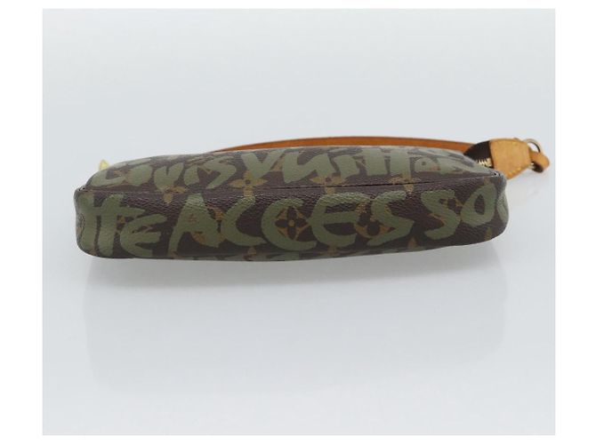 LOUIS VUITTON Monogram Graffiti Pochette Accessoires Khaki M92191 Auth bs36205A Monogramm - Ansicht 9
