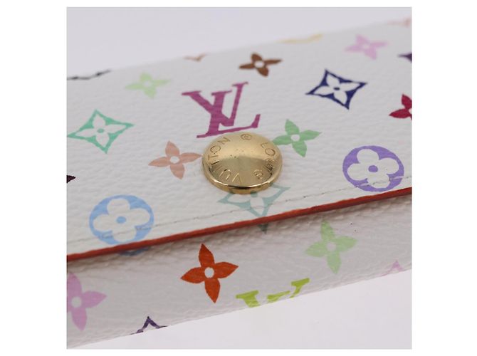 LOUIS VUITTON Monogram Multicolor Multicles 4 Key Case White M93731 Auth 192135M Bianco - vista 12
