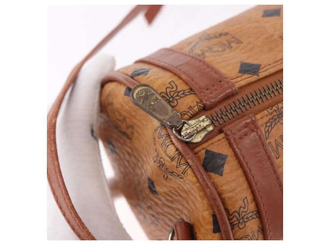 Borsa a Spalla MCM Vicetos Logogram PVC Marrone Oro Auth gh2158 D'oro - vista 15