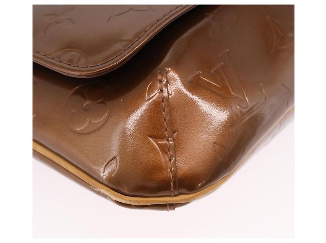 LOUIS VUITTON Monogram Vernis Thompson Street Bag Bronze M91124 LV Auth 192067 Bronzo - vista 11