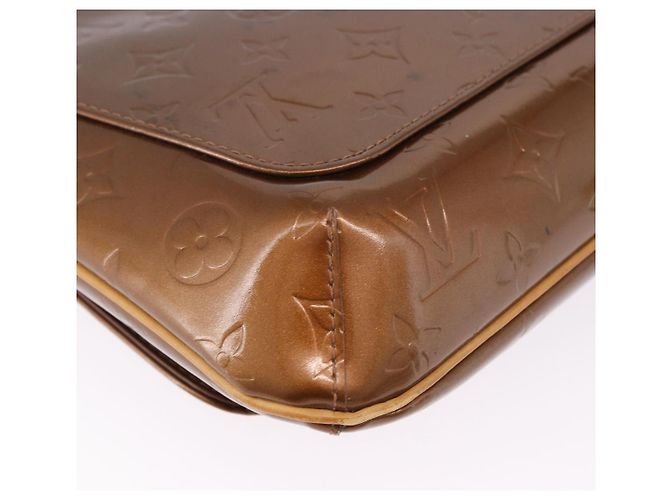 LOUIS VUITTON Monogram Vernis Thompson Street Bag Bronze M91124 LV Auth 192067 Bronzo - vista 13