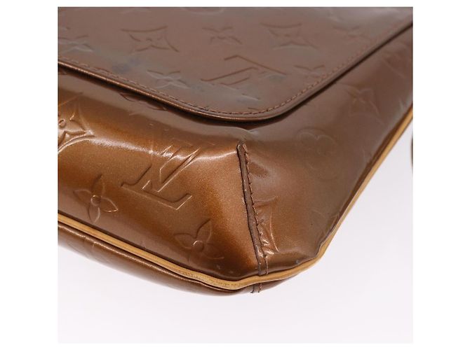 LOUIS VUITTON Monogram Vernis Thompson Street Bag Bronze M91124 LV Auth 192067 Bronzo - vista 14