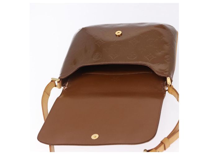 LOUIS VUITTON Monogram Vernis Thompson Street Bag Bronze M91124 LV Auth 192067 Bronzo - vista 15