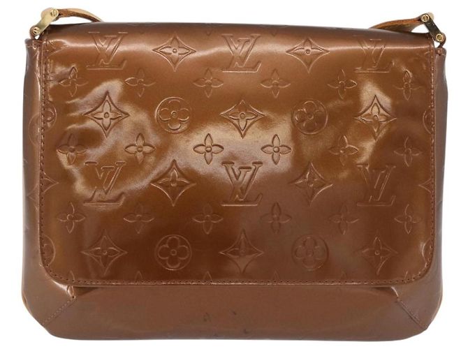 LOUIS VUITTON Monogram Vernis Thompson Street Bag Bronze M91124 LV Auth 192067 Bronzo - vista 2