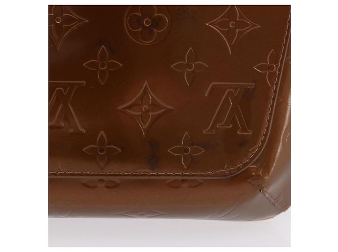LOUIS VUITTON Monogram Vernis Thompson Street Bag Bronze M91124 LV Auth 192067 Bronzo - vista 4
