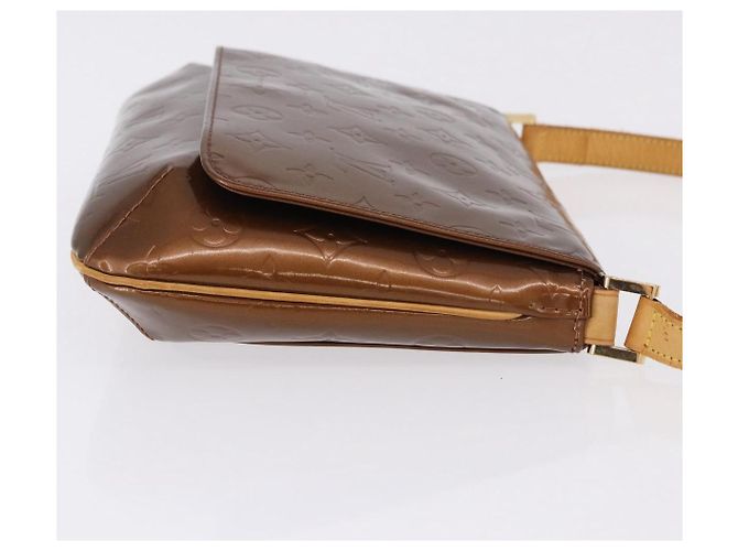 LOUIS VUITTON Monogram Vernis Thompson Street Bag Bronze M91124 LV Auth 192067 Bronzo - vista 5