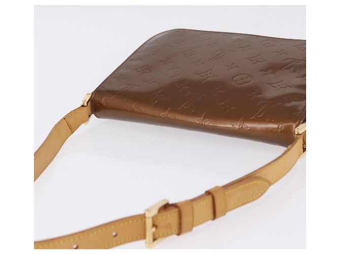 LOUIS VUITTON Monogram Vernis Thompson Street Bag Bronze M91124 LV Auth 192067 Bronzo - vista 7