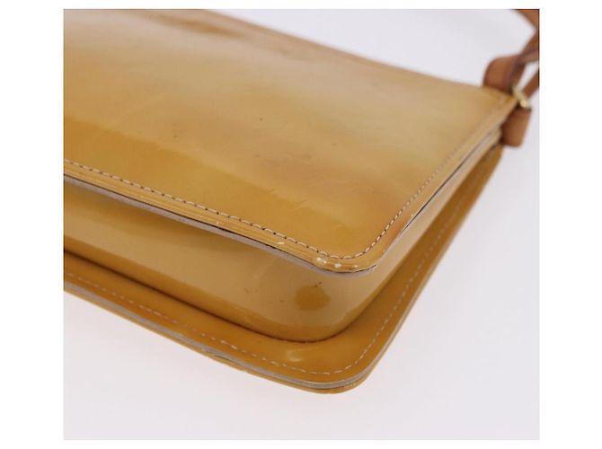 LOUIS VUITTON Monogram Vernis Lexington Pouch Beige M91010 LV Auth BA14356 - vista 11